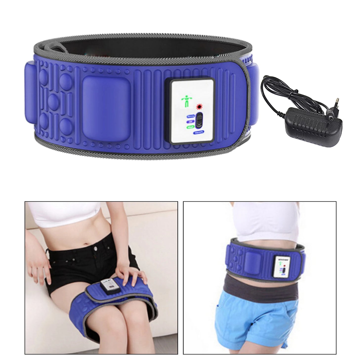 PC Slimming Belt Training Stimulator Vibrating Belly Waist Trainer Massager