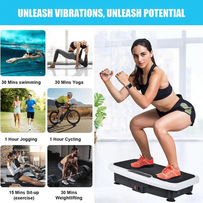 PC Whole Body Vibration Plate Electric Vibration Exercise Plate Rich And Ef