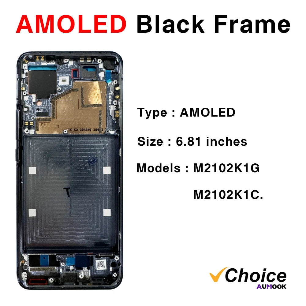 Gtooza_6.81" AMOLED Display  Xiaomi11Ultra LCD Display Touch Screen Digitizer  MI 11Ultra With Frame LCD Replacement gtooza.com