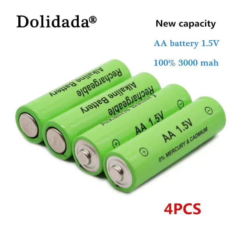 PC 2022 New AA battery 3000 mAh Rechargeable battery NI-MH 1.5 V AA battery  Clocks mice computers  toys so on