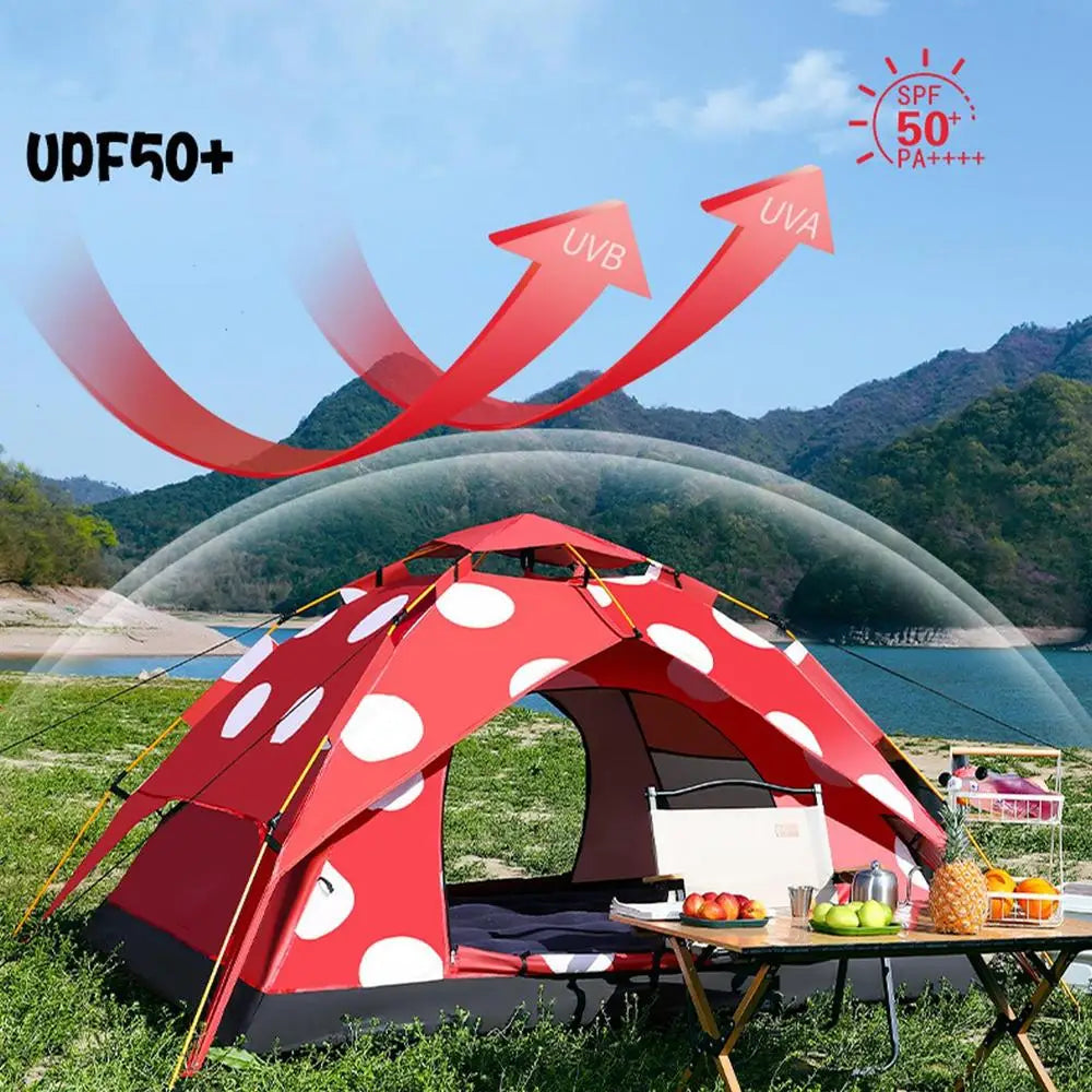 PC Camping Tents Portable Automatic Folding Camp Tent Large Tent For Campin