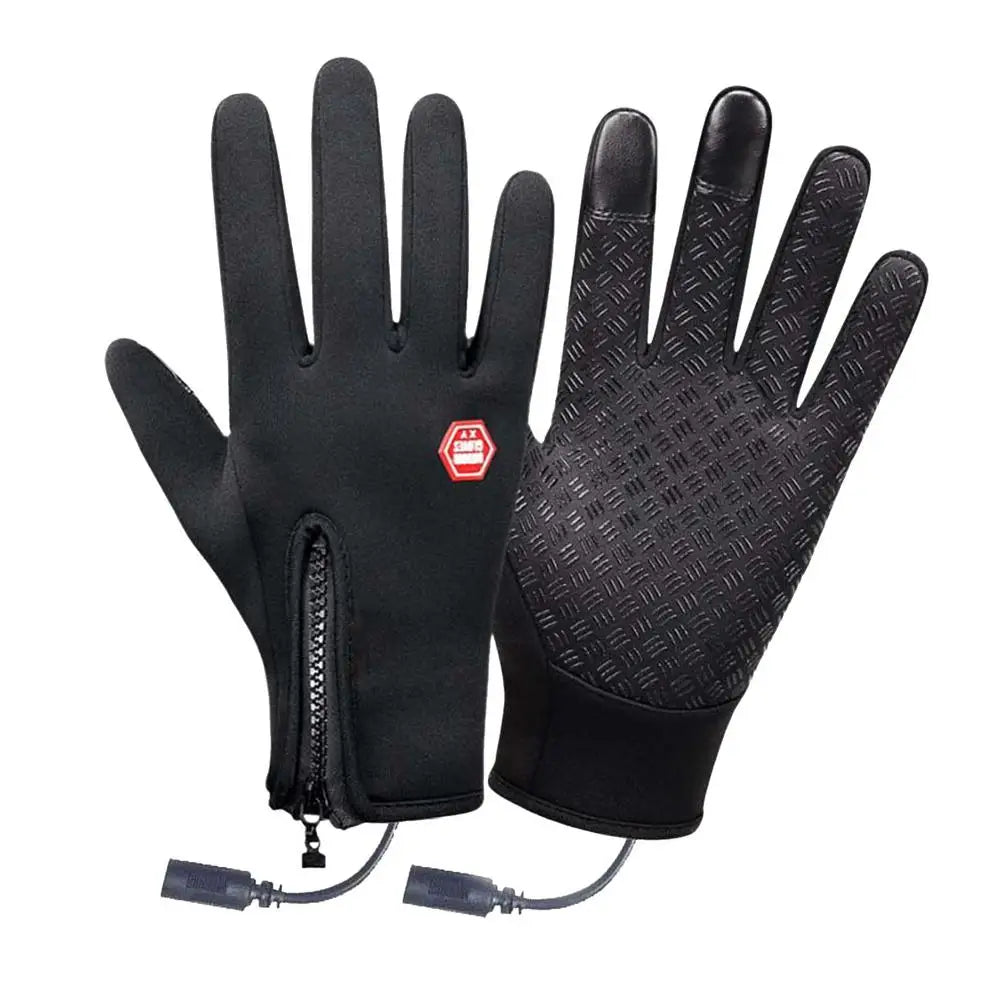 PC Winter Cycling Heated Gloves USB Heating Gloves Hand Warmer Rechargeable