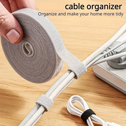 PC 5M Cable Organizer Wire Winder Clip Earphone Holder Mouse Cord Management USB Charger Protector For iPhone Samsung Xiaomi Huawei