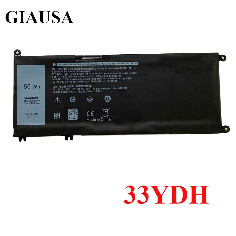 PC 33YDH Laptop Battery For Dell Inspiron 17 7778 7779 7773 15 7577 G3 15 3579 5587 17 3779 7588 P30E Series