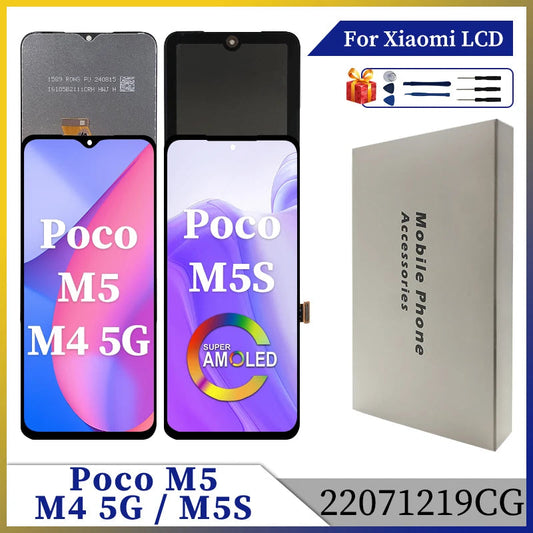 Gtooza_ Xiaomi Poco M5 LCD M4 5G Display Touch Screen  Xiaomi Poco M5S LCD 22041219PG Digitizer Assembly 22071219CG Replacement gtooza.com