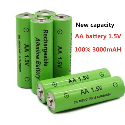 PC 2022 New AA battery 3000 mAh Rechargeable battery NI-MH 1.5 V AA battery  Clocks mice computers  toys so on