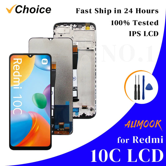 Gtooza_ Redmi 10C LCD Display Touch Screen Digiziter Assembly pantalla  Xiaomi Redmi 10C With Frame LCD Display gtooza.com