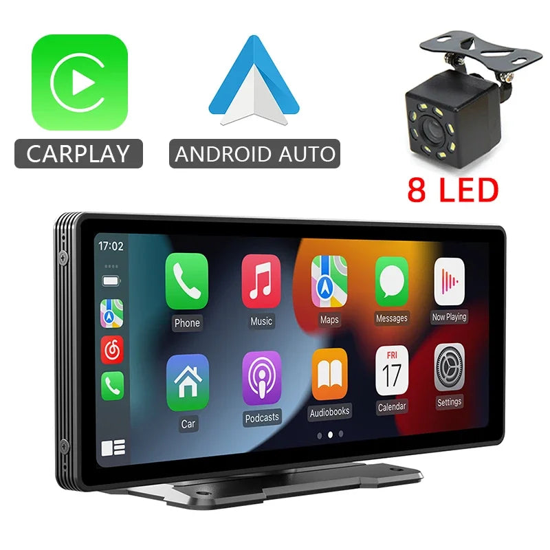 Gtooza_10.26"  Car Mirror Radio Multimedia Video Player Universal Wireless Carplay Android Auto Screen With Bluetooth AUX USB gtooza.com