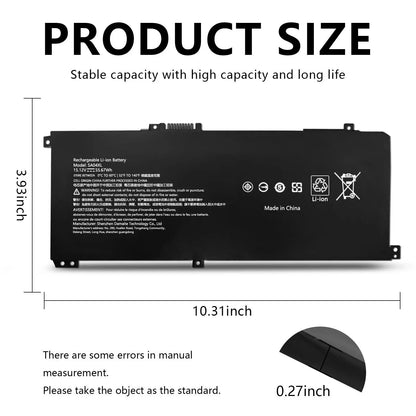 PC SA04XL Laptop Battery For HP Envy X360 15-DR 15-DR0010TX Series HSTNN-OB1F HSTNN-OB1G HSTNN-UB7U L43248-541 L43248-AC1