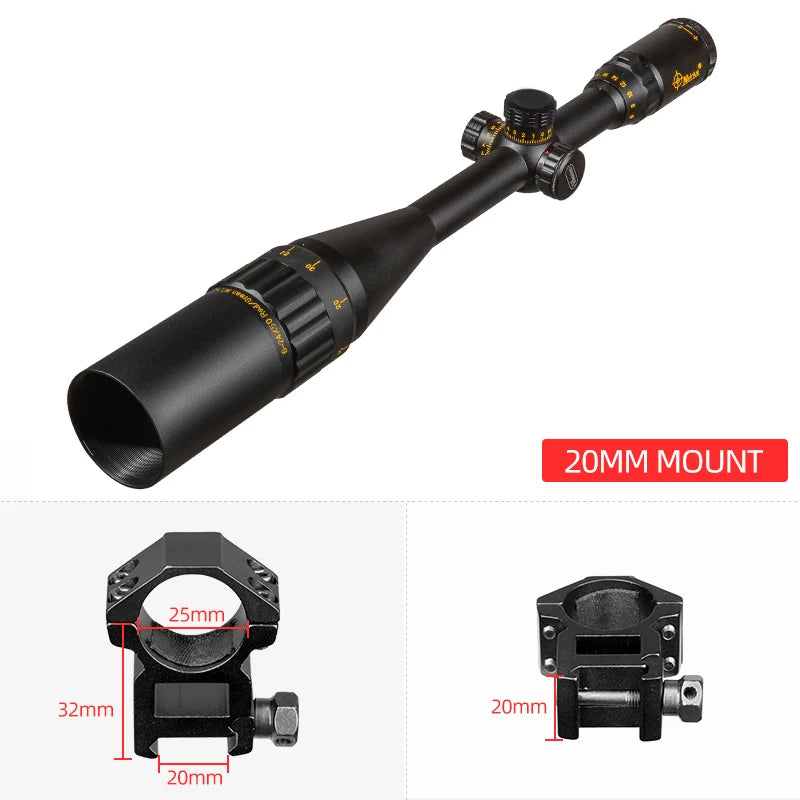 SIRIUS 6-24X50 AOE Gold Hunting Tactical Optical sight Riflescope Red Green illuminated Cross Spotting scope  rifle hunting