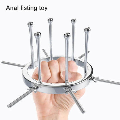 GtoozaSM erotic electro shock anal expander adjustable metal butt Pussy dilator backyard peeping electric stimulation sex toys gtooza.com