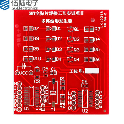 SMT Full Chip Multi-Waveform Generator Soldering Circuit Board Kit Electronic Components Sets for Practical Training