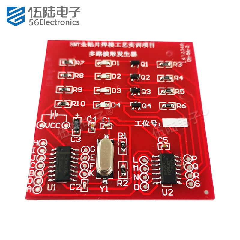 SMT Full Chip Multi-Waveform Generator Soldering Circuit Board Kit Electronic Components Sets for Practical Training