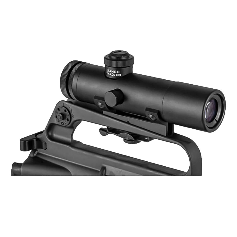 SPINA OPTICS 4X20 Sight Tactical Rifle Scope With BDC Turret Mil-Dot Reticle M16 M4