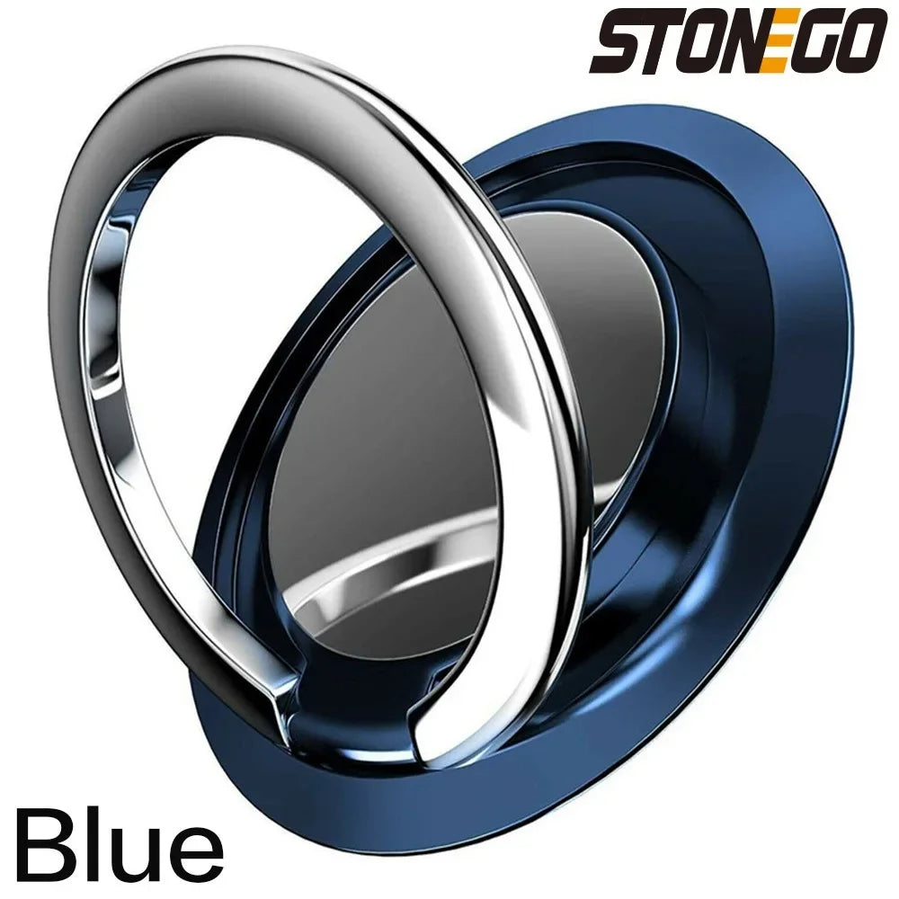 PC STONEGO 1PC/2Pcs Universal Metal Mobile Phone Ring Holder Magnetic Car Bracket Socket Phone Ring Car Bracket Phone Accessories