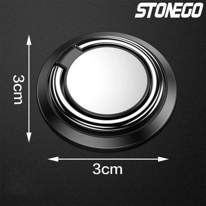 PC STONEGO 1PC/2Pcs Universal Metal Mobile Phone Ring Holder Magnetic Car Bracket Socket Phone Ring Car Bracket Phone Accessories