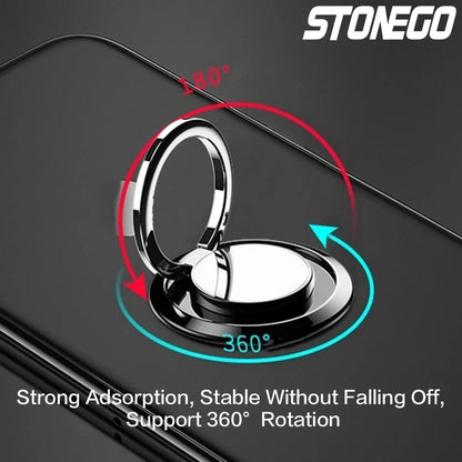 PC STONEGO 1PC/2Pcs Universal Metal Mobile Phone Ring Holder Magnetic Car Bracket Socket Phone Ring Car Bracket Phone Accessories