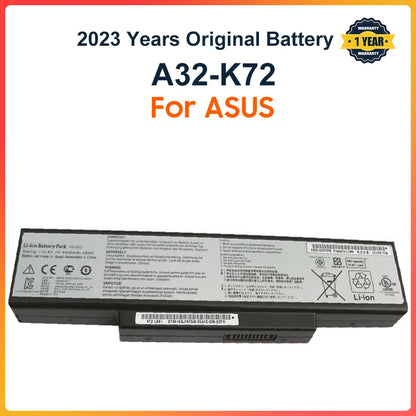 PC A32-K72 Laptop Battery  ASUS K72Y K73 K73B K73BR K73BY K73E K73J K73JK K73S K73SD K73SJ K73SM K73SV K73T