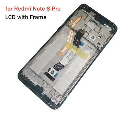 Gtooza_6.53" OEM  Xiaomi Redmi Note 8 Pro LCD Display Touch Screen, Redmi Note8Pro M1906G7I LCD Display Replace,with Frame gtooza.com