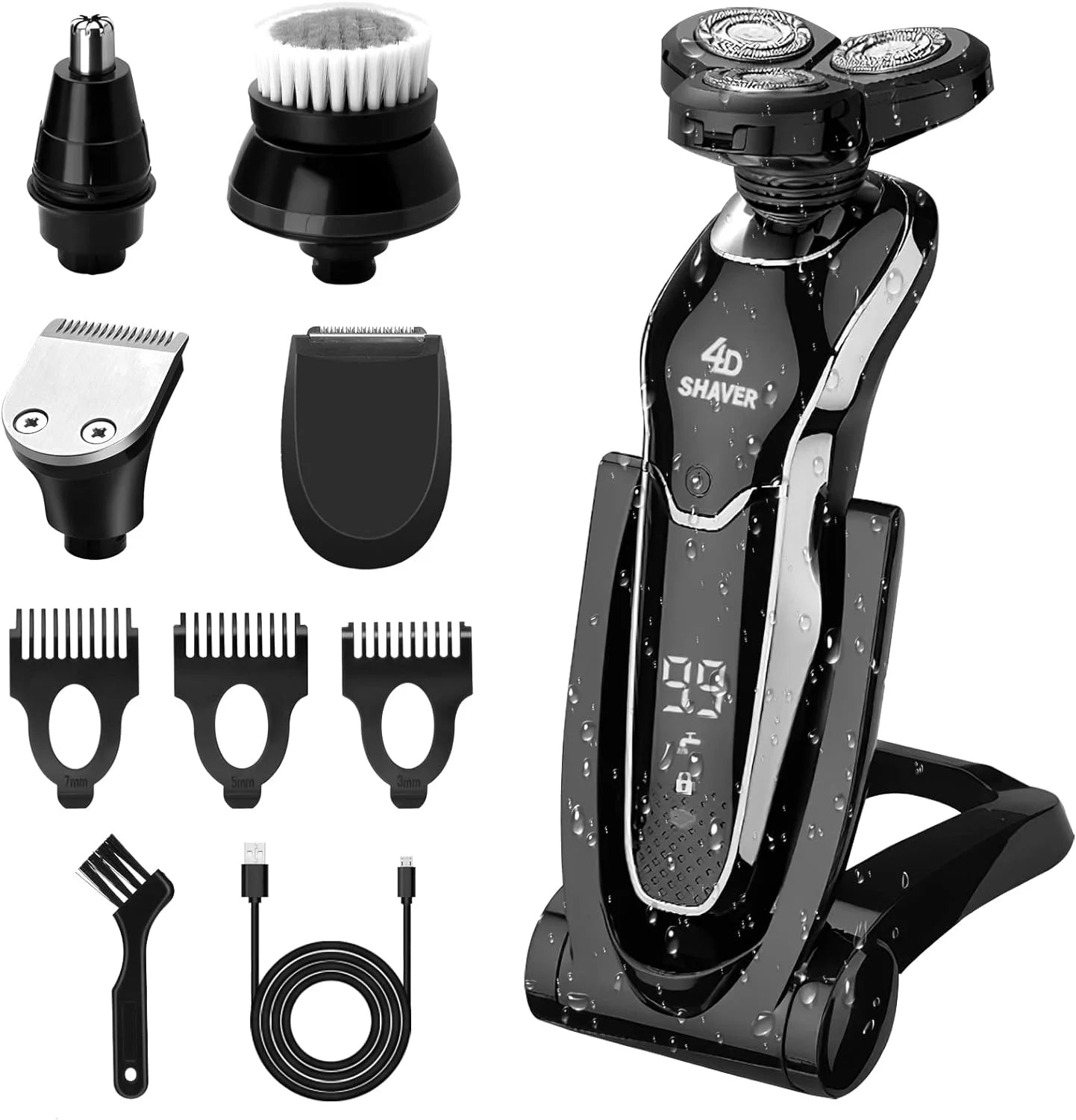 PC 2024 New Hair Cutting Machine Men's Electric Shaver Rechargeable Hair Tr