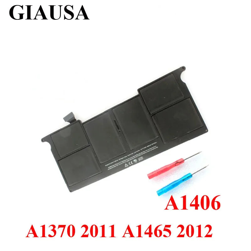 PC A1375 A1406 Battery For Macbook Air 11 inch A1370 2010 2011 A1465 2012 Year 020-7377-A