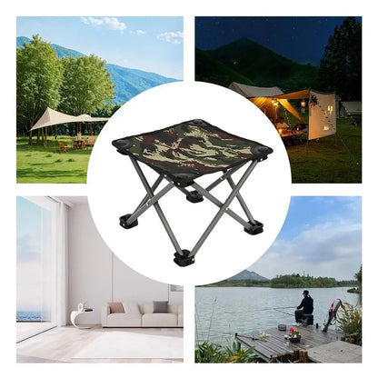 PC Camp Stool Portable Camping Chair Folding Stool Compact Folding Chair Se