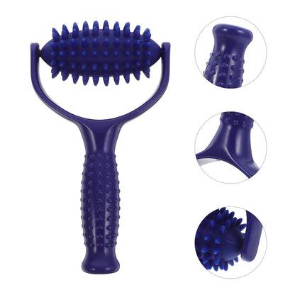 PC Spiked Massage Ball Roller Stick Yoga (Blue) Tool  Shoulder Massager Mus