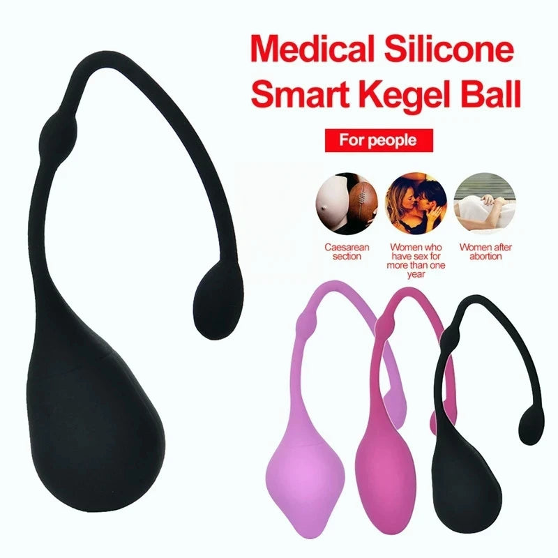 GtoozaSafe Silicone Ball Kegel Exerciser Pelvic Floor Muscle Trainer Venus Balls Perinee Tighten Sex Toys  Women Vaginal Geisha