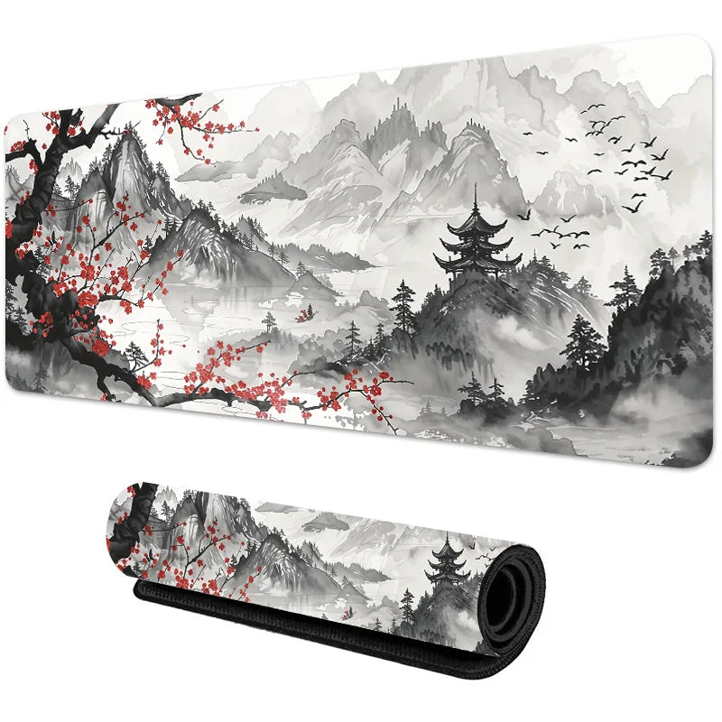 PCSakura Scenery Mouse Pad Large Anti-Slip Rubber Gaming MousePad Durable D