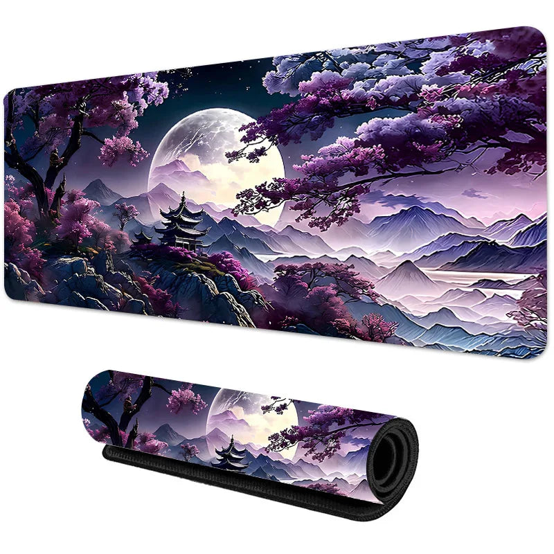 PCSakura Scenery Mouse Pad Large Anti-Slip Rubber Gaming MousePad Durable D