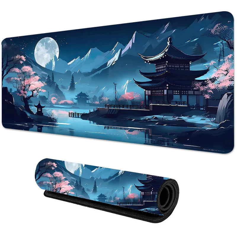 PCSakura Scenery Mouse Pad Large Anti-Slip Rubber Gaming MousePad Durable D