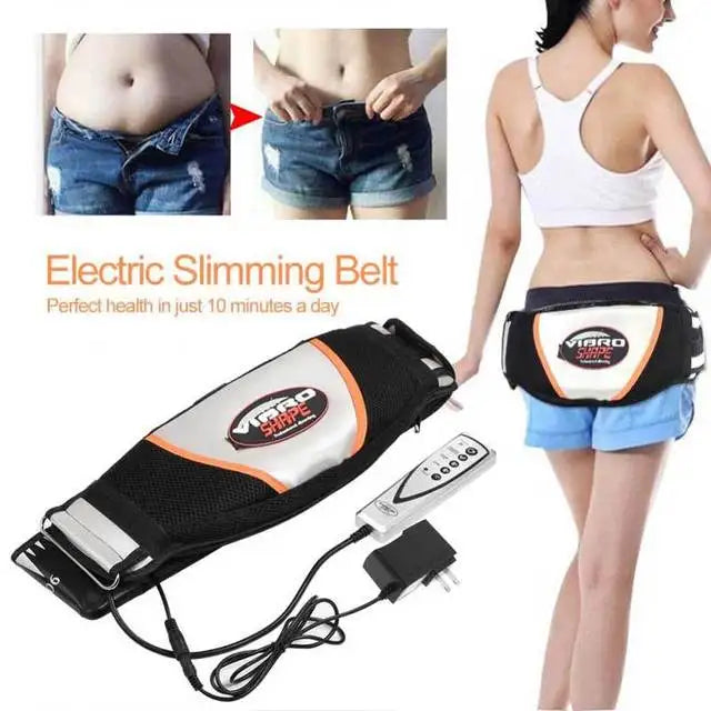 PC Sauna Heating Vibration Massage Slimming Belt Massager To Loose Weight F