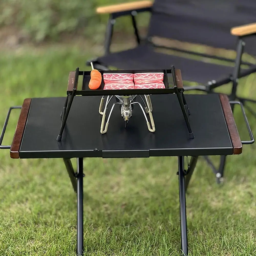 PC Portable Camping Grill Portable Grill BBQ Grill Pan Tabletop Outdoor Gri