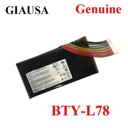 PC Genuine BTY-L78 Laptop Battery For MSI GT62 GT62VR GT80 GT80S GT73 GT73VR GT83 GT83VR GT75 GT75VR MS-1812 MS-1814