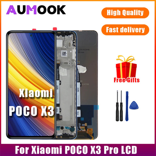 Gtooza_OEM  Xiaomi POCO X3 Display Touch Screen Digitizer Assembly Parts  MI POCO X3 Pro LCD Screen gtooza.com