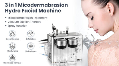 PC 3 In 1 Hydro Dermabrasion Machine Deep Cleansing Machine Facial Clean De