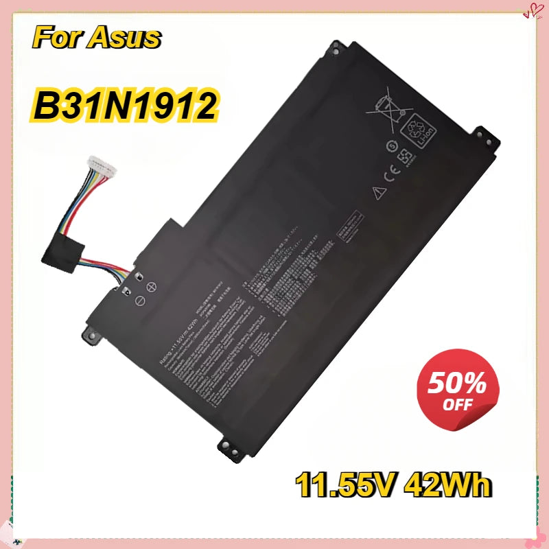 PC B31N1912 C31N1912  Laptop Battery  Asus VivoBook 14 E410MA L410MA E410KA E510MA E510KA F414MA L510MA  R522MA 11.55V 42Wh