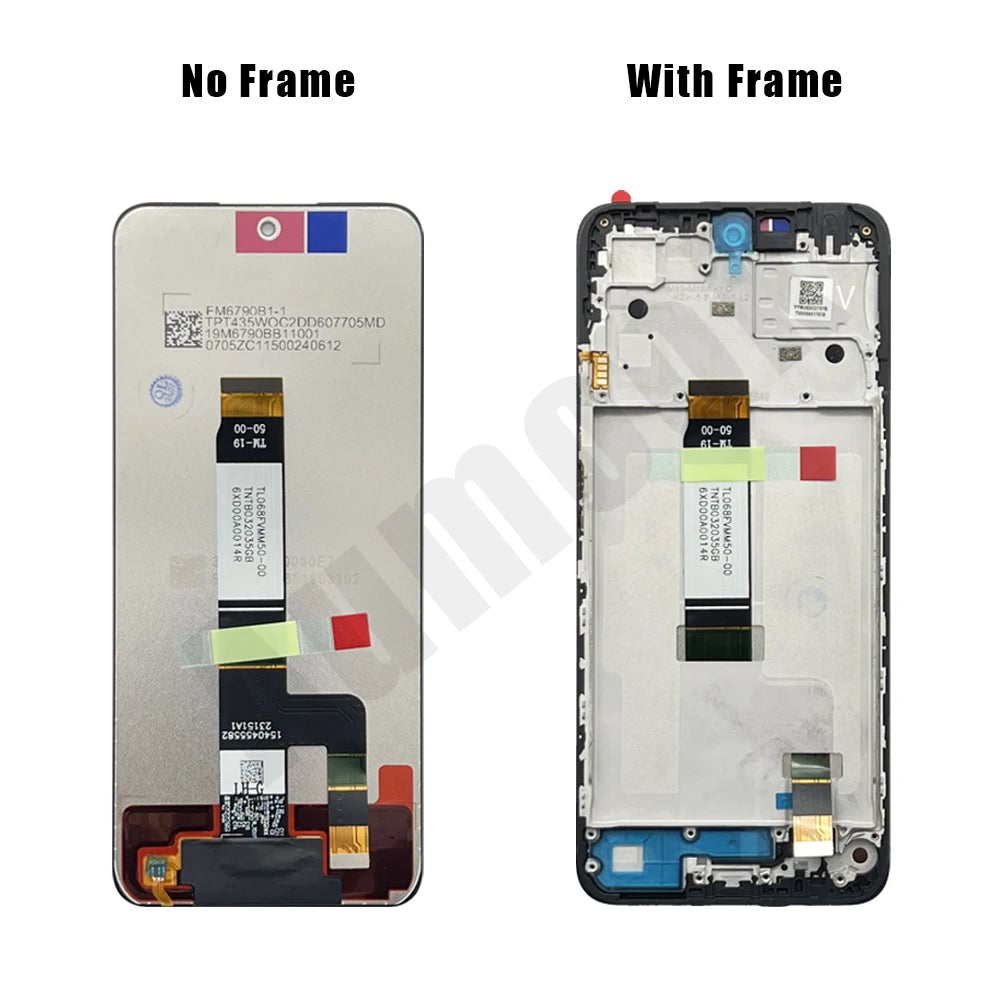 Gtooza_6.79" Screen  Redmi 12 4G/5G LCD Display Touch Screen Digiziter Assembly pantalla  Xiaomi Redmi12 With Frame LCD Display gtooza.com