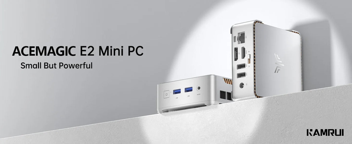 PCACEMAGIC Mini PC E2 Mini Computer Alder Lake-N97 16GB DDR4 GB M.2 SSD Win