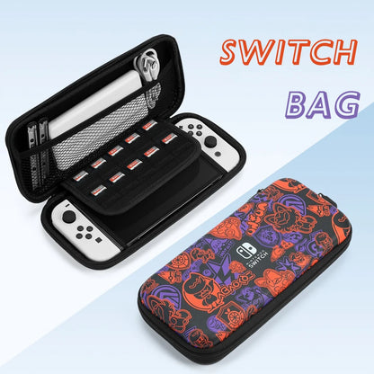 Scarlet Violet For Nintendo Switch OLED EVA Carrying Case Set Bag Base Housing Keycap Shell Game Accessories