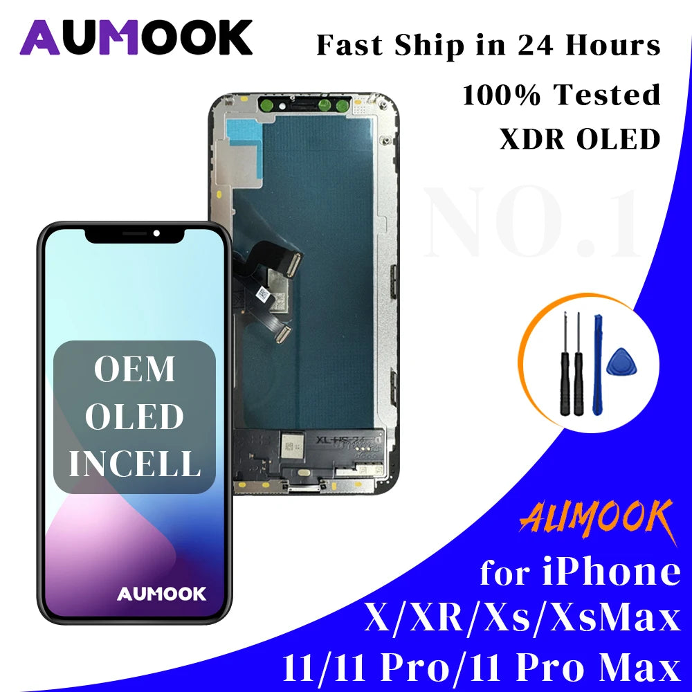 Gtooza_OLED  iPhone Xs Max INCELL LCD  IPhone X XS XR LCD 11 Pro MAX Touch Screen Digitizer XS MAX 11 Pro Display XR Parts gtooza.com