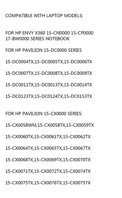 PC SR03XL 4550mAh Laptop Battery For Hp Pavilion 15-cx0003ng 15-CX0058WM 15-CX CX0056WM Envy X360 15-CN 15-CP 17-BW Series