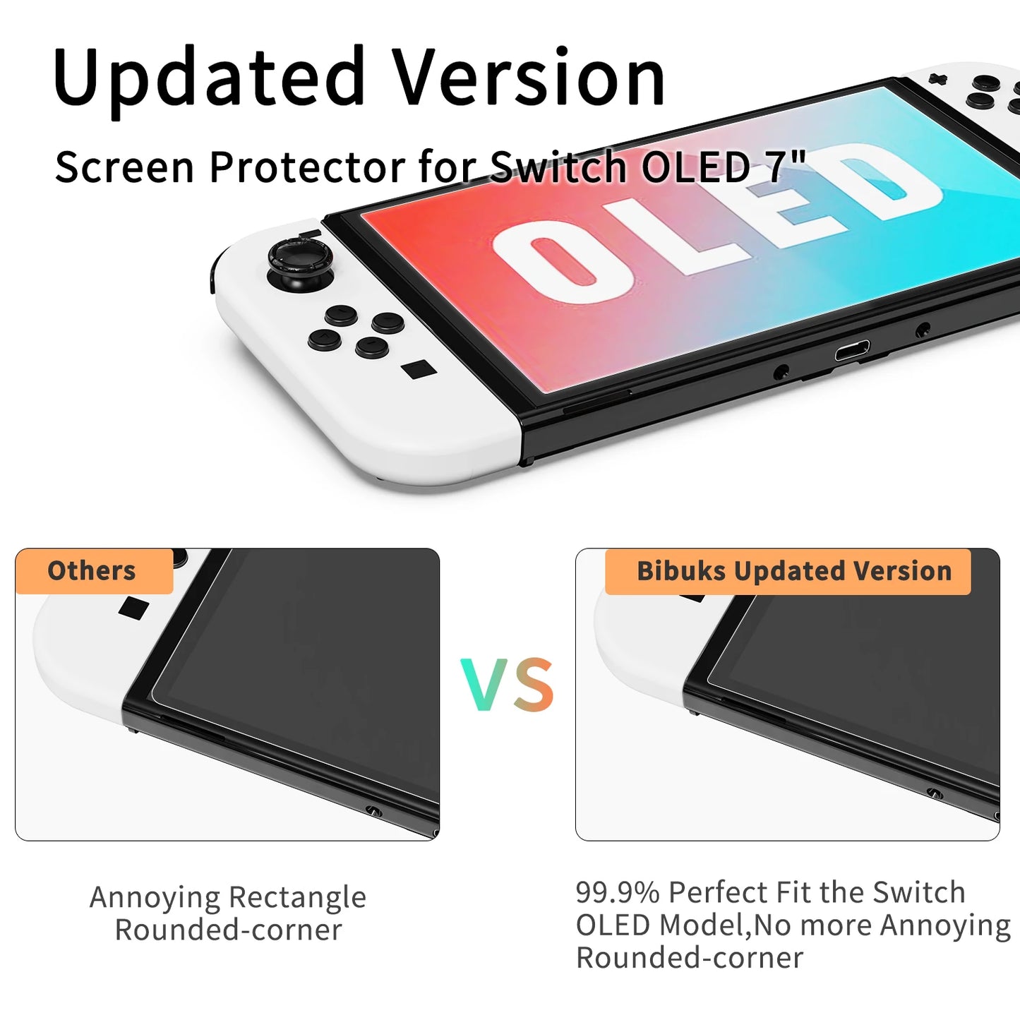 Screen Protector Designed for Switch /Switch OLED With Auto Alignment  Reinforced Glass Screen Protector