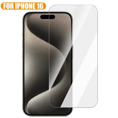 Screen Protectors HD Tempered Glass For iphone 16/16Plus/16Pro Max Full Cover Anti-Scratch Tempered Film For iPhone 16 Series