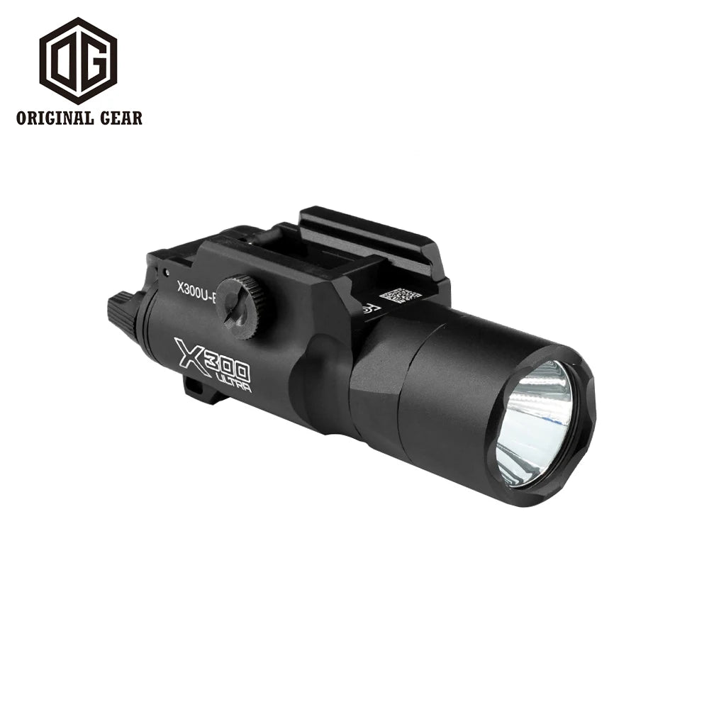 Metal X300U-B  Scout Light Tactical X300 X300U LED Flashlight 1000lm Fit 20mm Picatinny Rail Airsoft Hunting Gun Weapon Lights