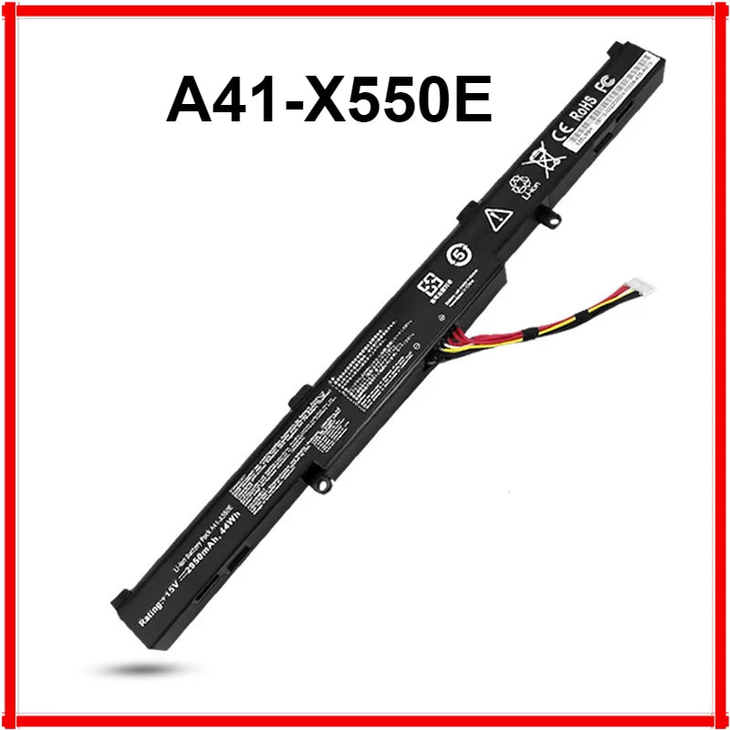 PC High-quality New Laptop Battery  ASUS A41-X550E K550D X550D X450J A450J VM590Z X751L 2600mAh 15V