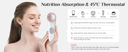 PC EMS Facial Massager Vibration V Line Face Lifting Skin Tightening Massage Roller Microcurrent Double Chin Reducer Beauty Device