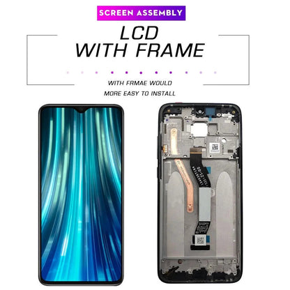 Gtooza_6.53" OEM  Xiaomi Redmi Note 8 Pro LCD Display Touch Screen, Redmi Note8Pro M1906G7I LCD Display Replace,with Frame gtooza.com