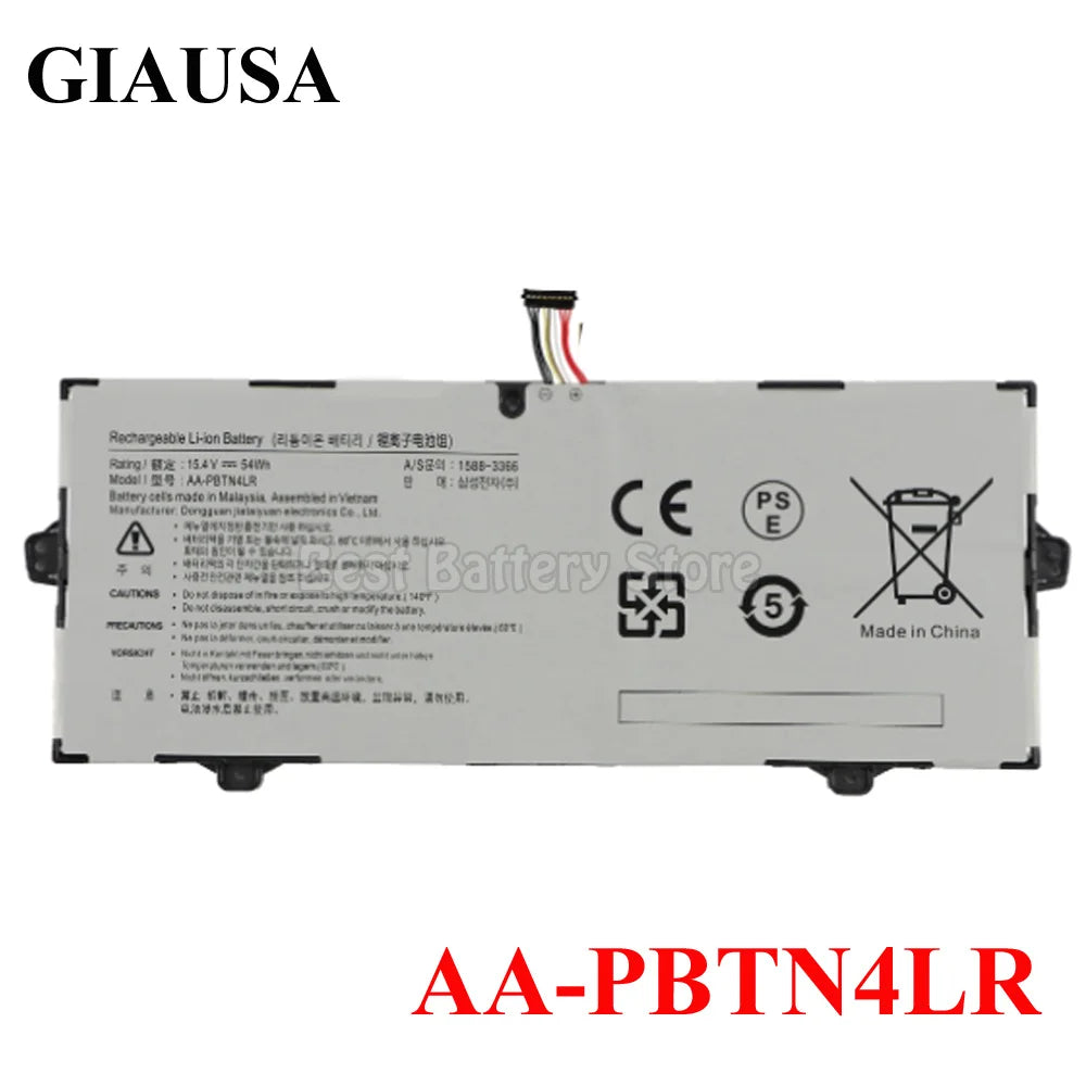 PC AA-PBTN4LR BA43-00 Laptop Battery For Samsung NP940X5M-X02US NP940X3M-K01US NOTEBook 9 PRO 15 NP940X5N NT950QAA 54WH