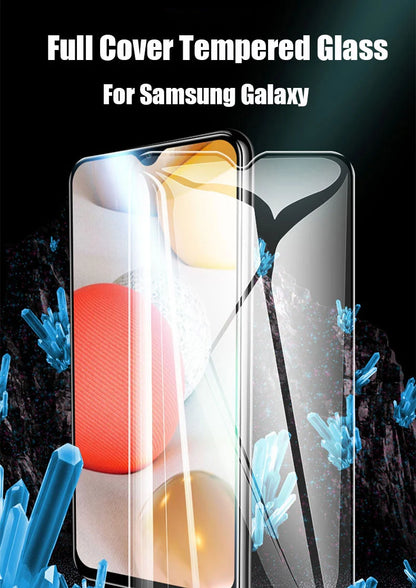 PC 3Pcs Full Screen Protectors For Samsung Galaxy A12 A22 A32 A52S  A13 A33 on Samsung A53 A72 A73 A54 A14 A24 A34 Tempered Glass